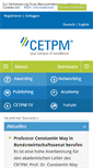 Mobile Screenshot of cetpm.de